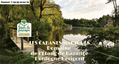 Desktop Screenshot of cabanes-bazange-dordogne.com
